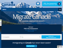 Tablet Screenshot of emigratecanada.com